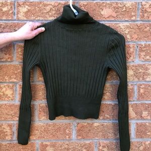 Zara Green long Sleeve Turtle Neck